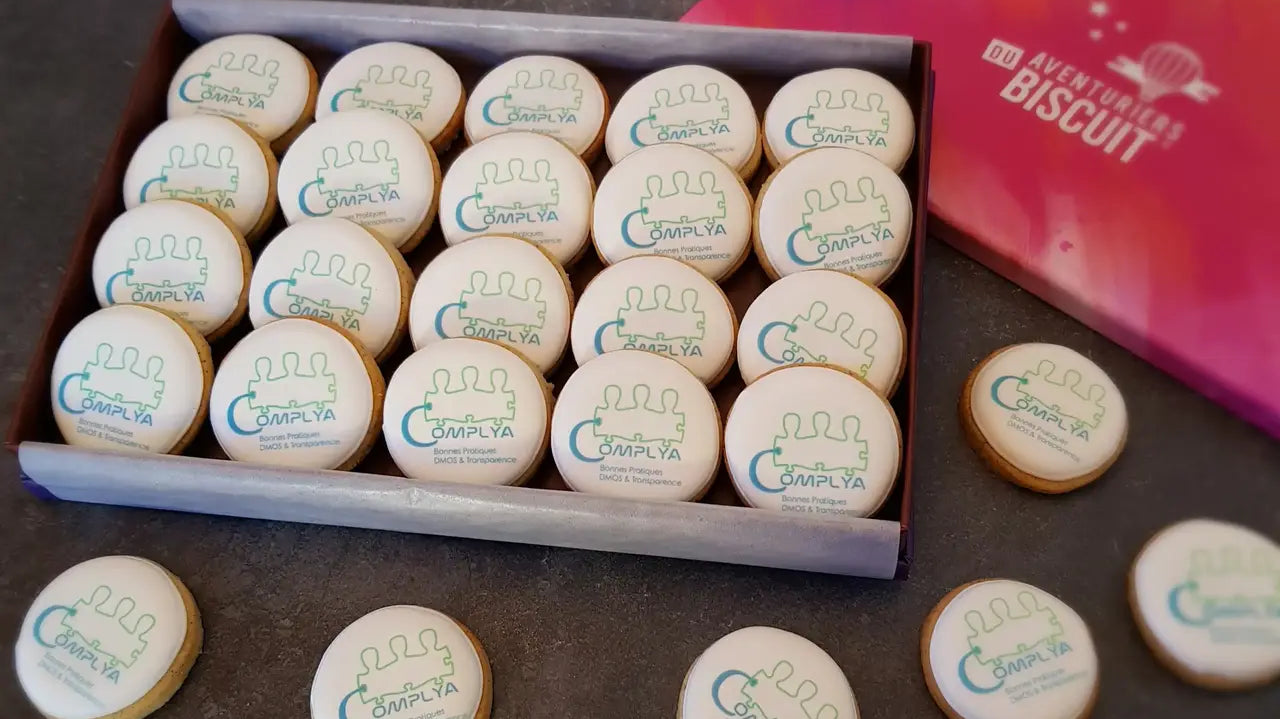 Biscuits Personnalisés, Biscuits avec Logo, Cadeau, Biscuits Décorés