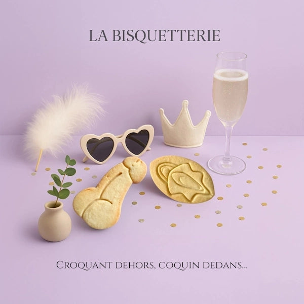 Biscuits coquins EVJF à décorer – kit La Bisquetterie, activité sexy, décomplexée et érotique, pénis et vulve