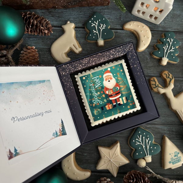 carte de noel timbrée