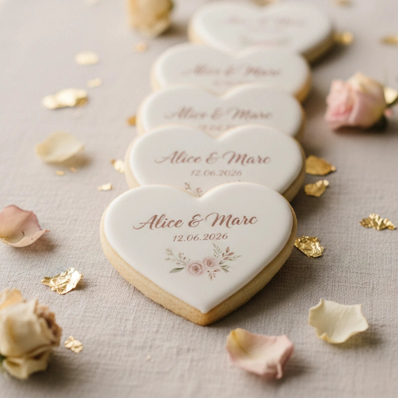 Biscuit personnalisé coeur