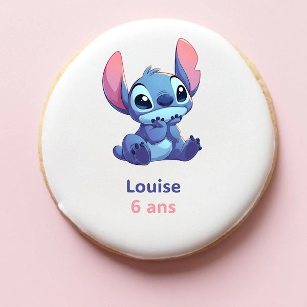 Set de biscuits personnalisés Stitch pour un anniversaire d’enfant