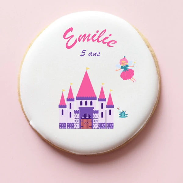 Set de biscuits féériques pour anniversaire d’enfant avec une princesse
