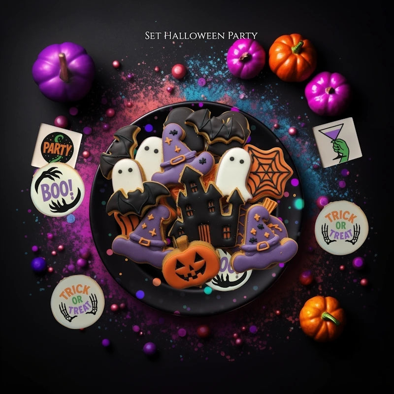 halloween, biscuit halloween, biscuits décorés