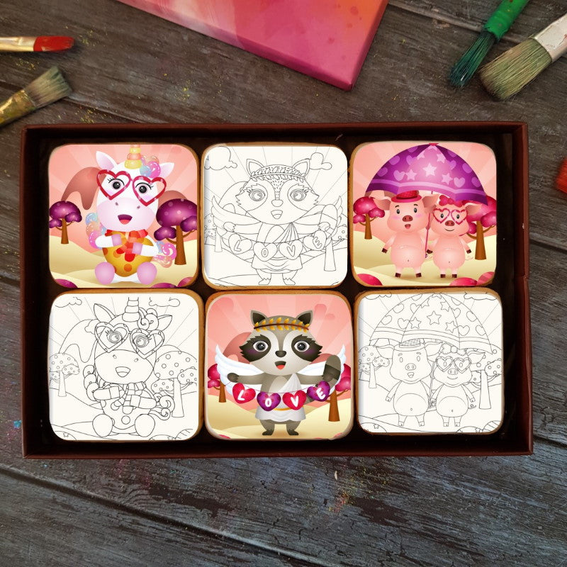 Sugar Cookies Biscuits à colorier cute animals