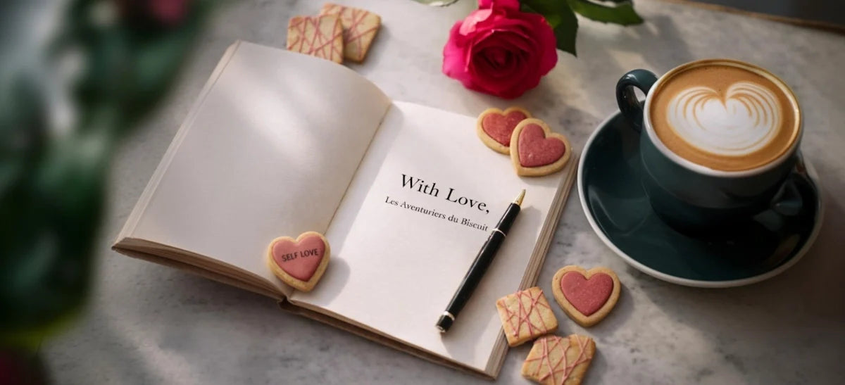 livre ouvert with love les aventuriers du biscuit biscuits personnalisés