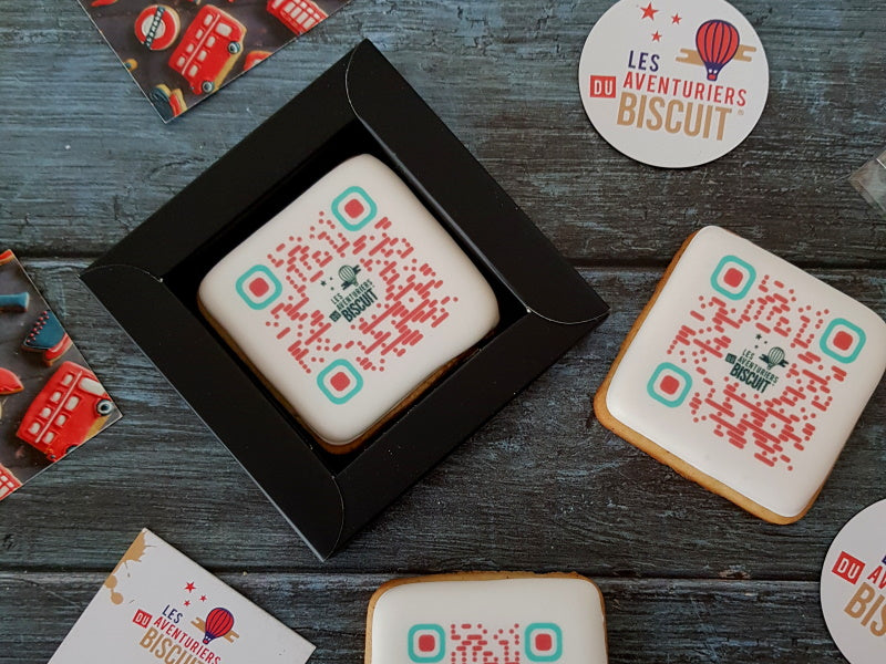 Biscuit connecté QR code