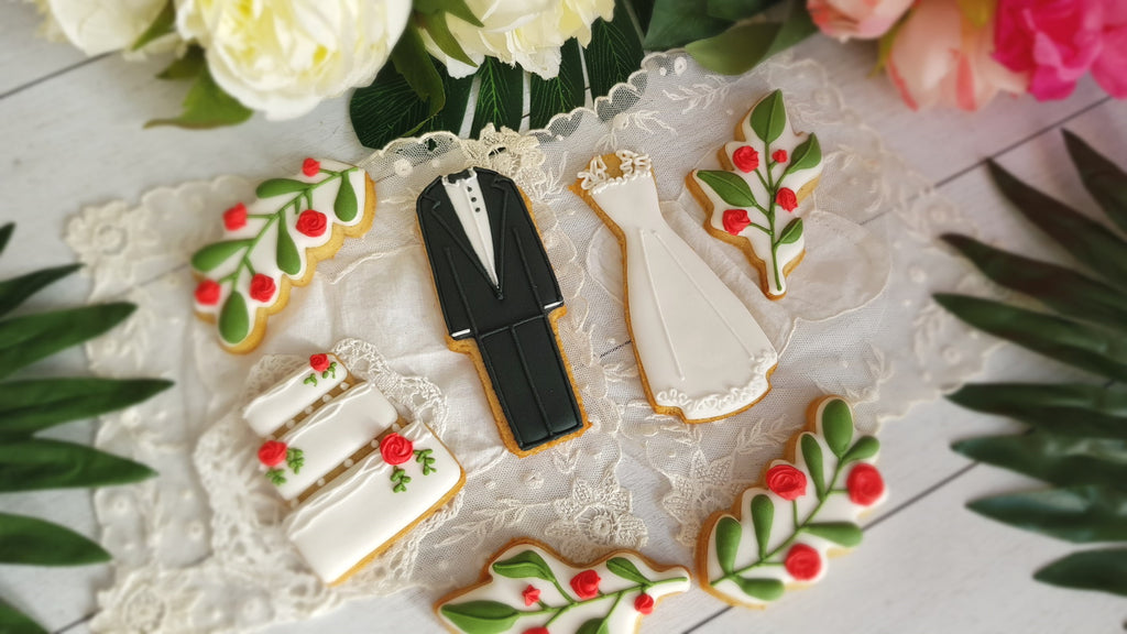Biscuits décorés de mariage