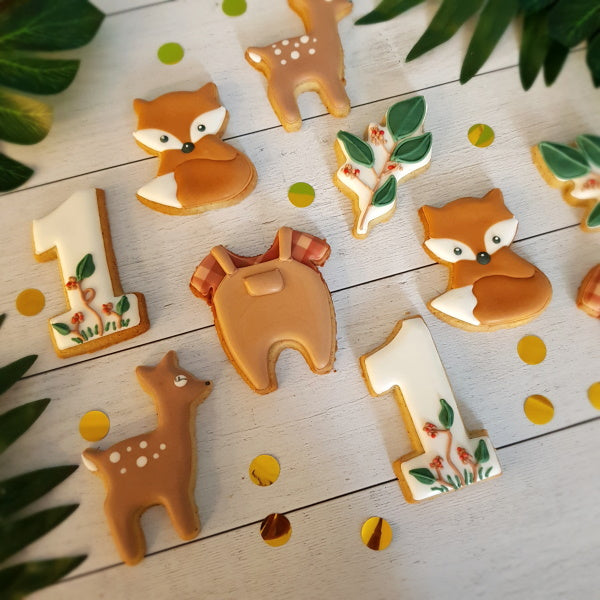 Biscuits décorés sur-mesure thème woodland