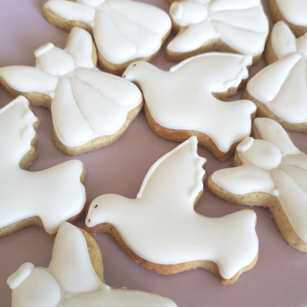 biscuits baptême, biscuits ange, biscuits colombe