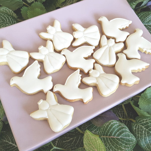 biscuits baptême, biscuits ange, biscuits colombe