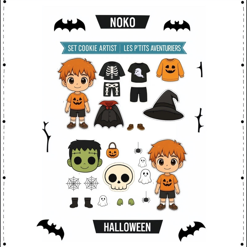 les ptits aventuriers halloween biscuits personnalisés