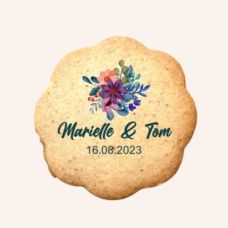 Biscuits personnalisés non glacés, anniversaire, mariage, naissance, EVJF