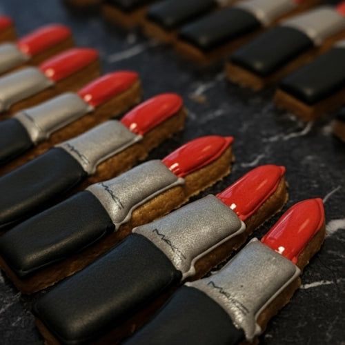 Rouges à lèvres en biscuit