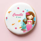  Set de biscuits féériques pour anniversaire d’enfant avec une sirène