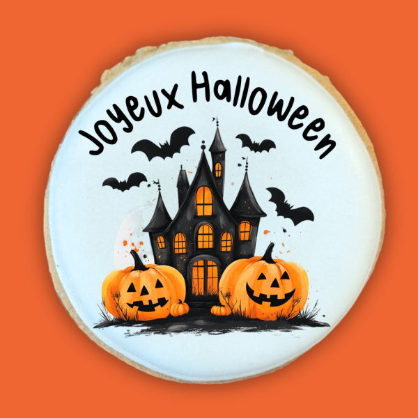 biscuit personnalisé, halloween, citrouille