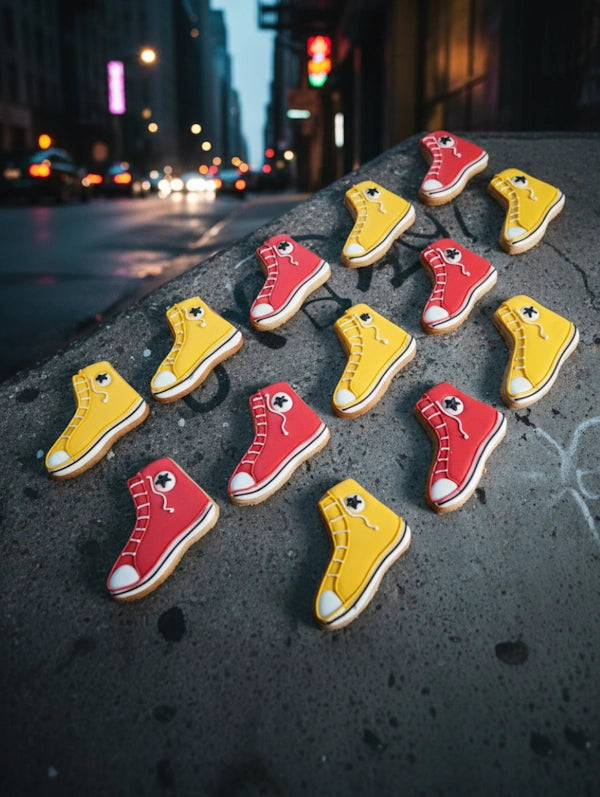 Biscuits personnalisés Converse les aventuriers du biscuit