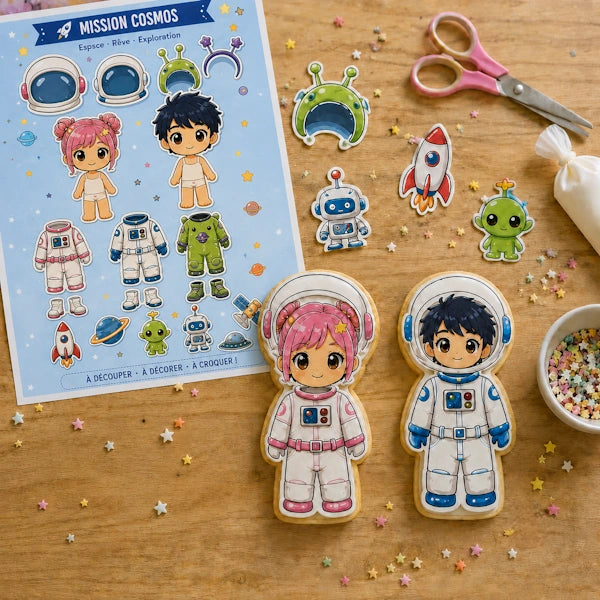 Enfant décorant son Set Cookie Artist