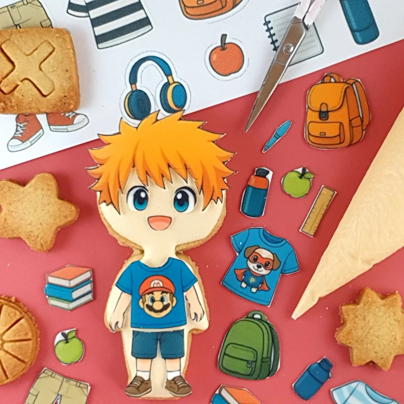 rentrée 2025, biscuits à décorer, kit créatif enfant, atelier DIY biscuits, coffret rentrée ludique, biscuit à habiller