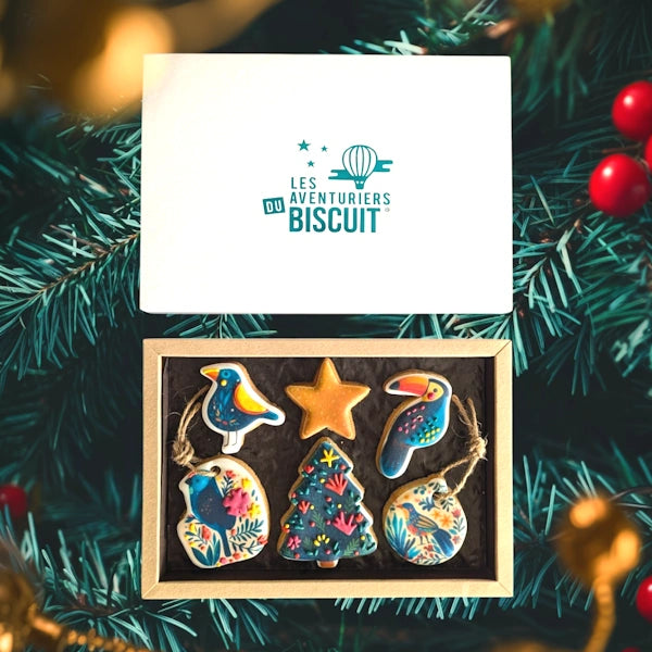 Coffret cadeau de Noël gourmand et original Les Aventuriers du Biscuit