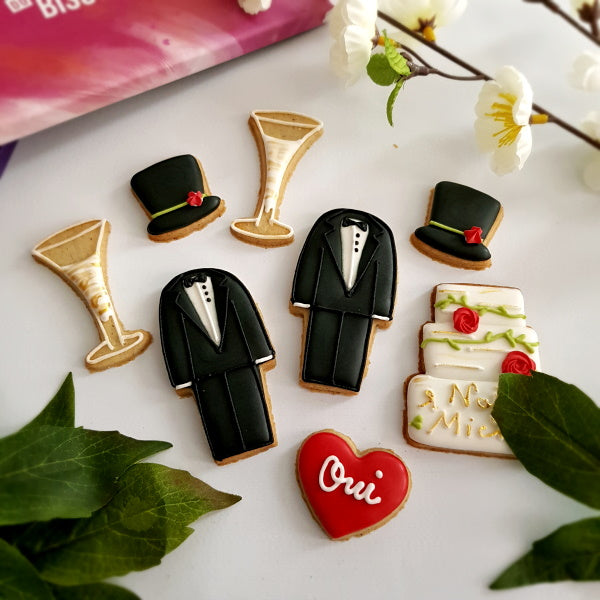 Coffret de biscuits personnalisés mariage