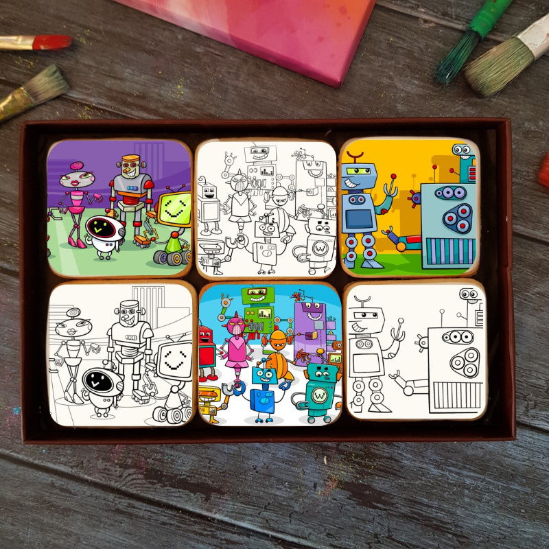 Sugar Cookies Biscuits à colorier les robots